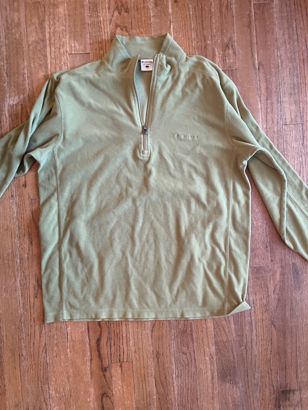 Columbia Men's Sage Green Half-Zip Fleece Pullover